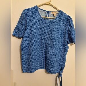 Michael Kors Grecian Blue blouse. NWT - size Medium